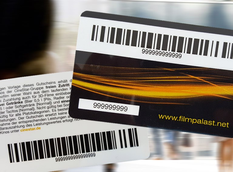 Barcode cards