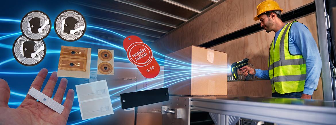 Banner RFID Etiketten Industrie