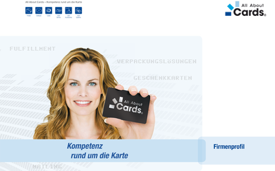 Firmenbroschüre All About Cards