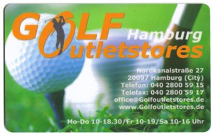 Karte Bereich Golf-Ausrüstung