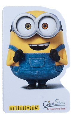 Plastikkarte Sonderform Minion