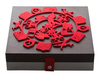 Swissotel Box with decor felt and magnetic closure