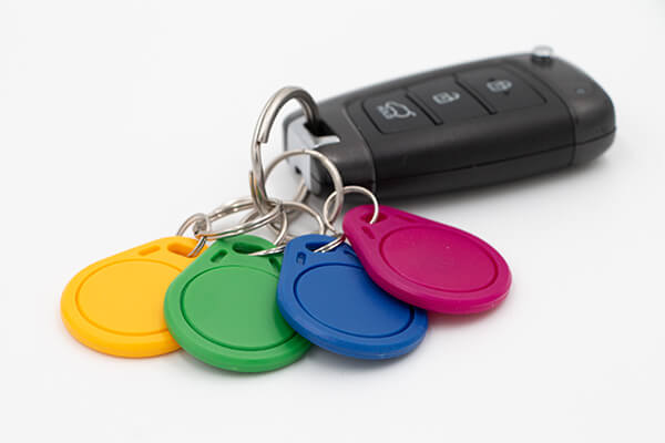 10 x RFID Keyfob ECO Schlüsselanhänger Chip schwarz 