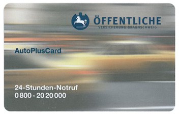 insurance card in automobile business